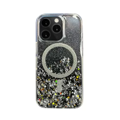 Чехол iP 16 Pro DFANS Bling Magsafe (Black)