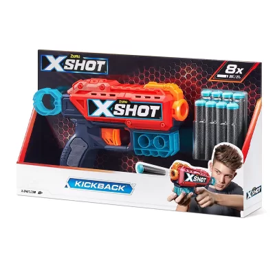 Игровой набор ZURU X-Shot EXCEL Кикбэк (бластер, 8 снарядов)