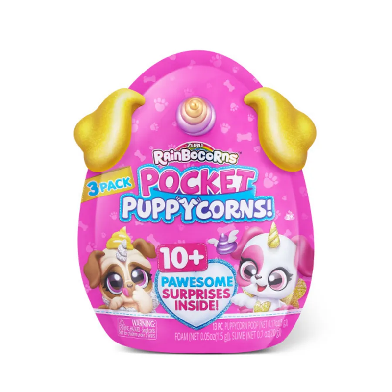 Игровой набор-сюрприз ZURU Rainbocorns Pocket Puppycorn S1 с акс. в асс., малый