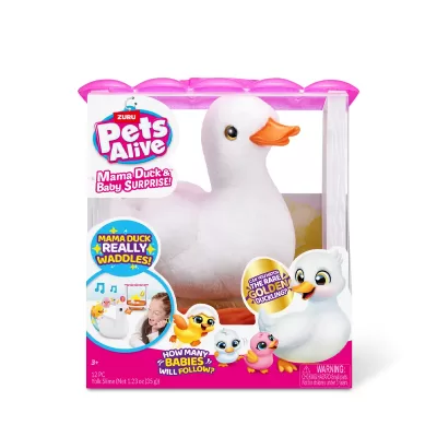 Игрушка ZURU Pets Alive "Мама и малыш" Уточка с утятами с акс. в асс.