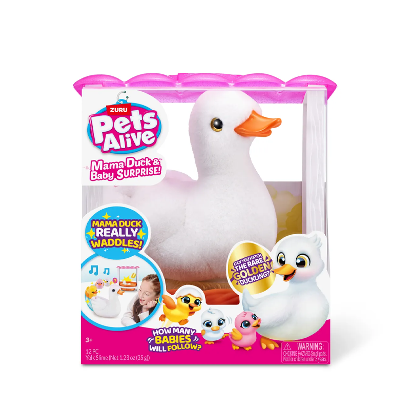 Игрушка ZURU Pets Alive Мама и малыш Уточка с утятами с акс. в асс. Игрушка ZURU Pets Alive "Мама и малыш" Уточка с утятами с акс. в асс.