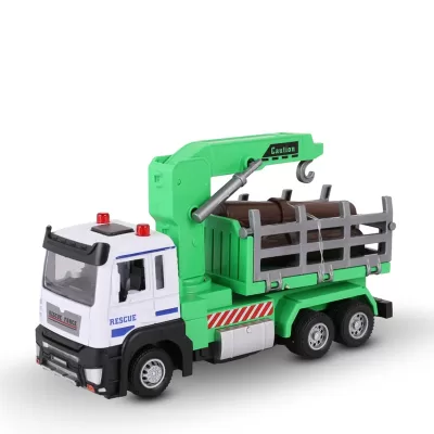 Игрушка-лесовоз KID ROCKS, масштаб 1:32, со звуком и светом, пружин. механизм