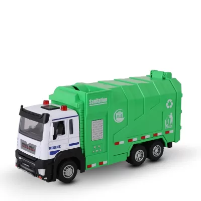 Игрушка-мусоровоз KID ROCKS, масштаб 1:32, со звуком и светом, пружин. механизм