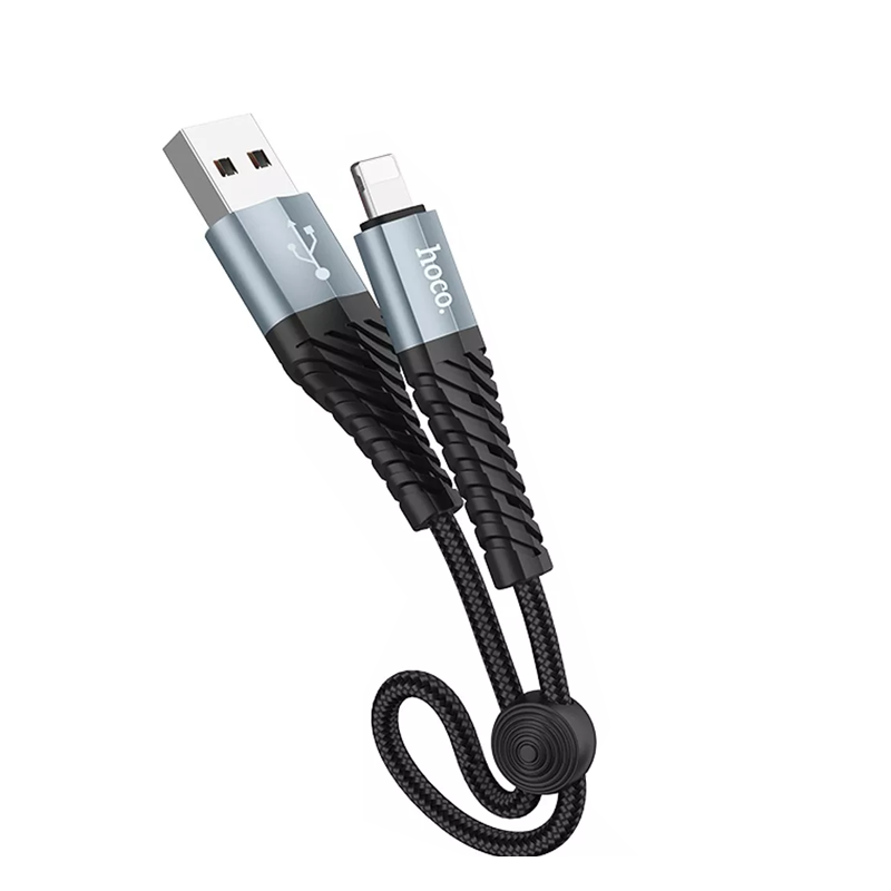 Кабель USBLightning Hoco X38 (0,25м), черный нейлон Кабель USB/Lightning Hoco X38 (0,25м), черный нейлон