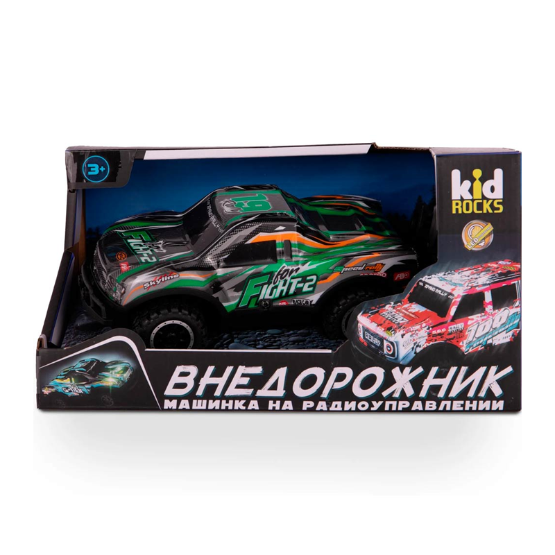 Машинка Р У Kid Rocks 1 24 Внедорожник-пикап, зеленый Машинка Р/У Kid Rocks 1:24 Внедорожник-пикап, зеленый