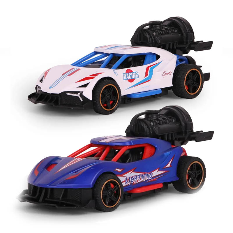 Машинка с паром, 1:32, металл