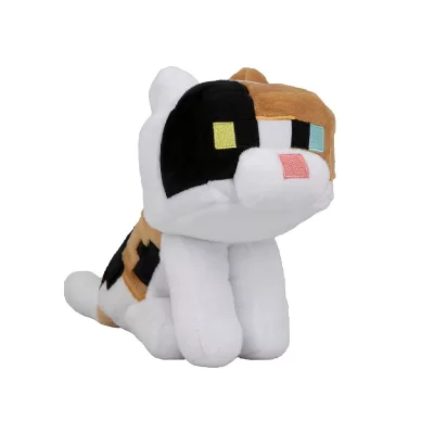 Мягкая игрушка Майнкрафт Ситцевая Кошка Minecraft Calico Cat 20см