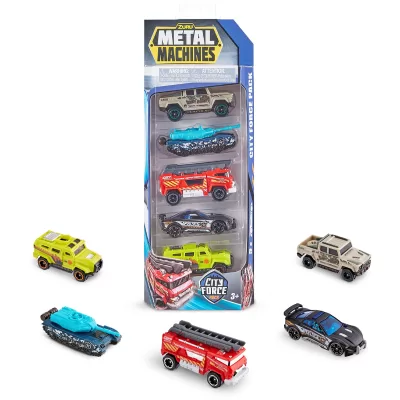Набор машинок ZURU Metal Machines City Force в асс., 5шт.