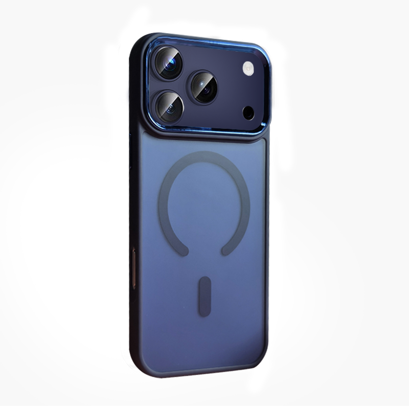 Чехол iP 17 Pro FreeKnit Clear Case with MagSafe (Blue)