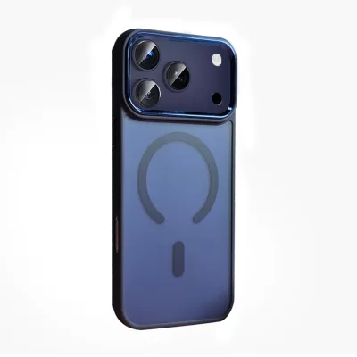 Чехол iP 17 Pro Max FreeKnit Clear Case with MagSafe (Blue)