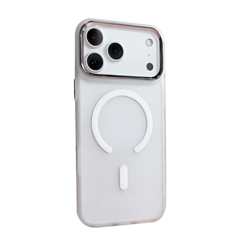 Чехол iP 17 Pro FreeKnit Clear Case with MagSafe (White)
