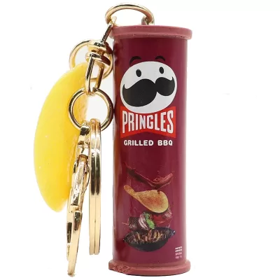Брелок "Pringles" grilled bbq, бордовый