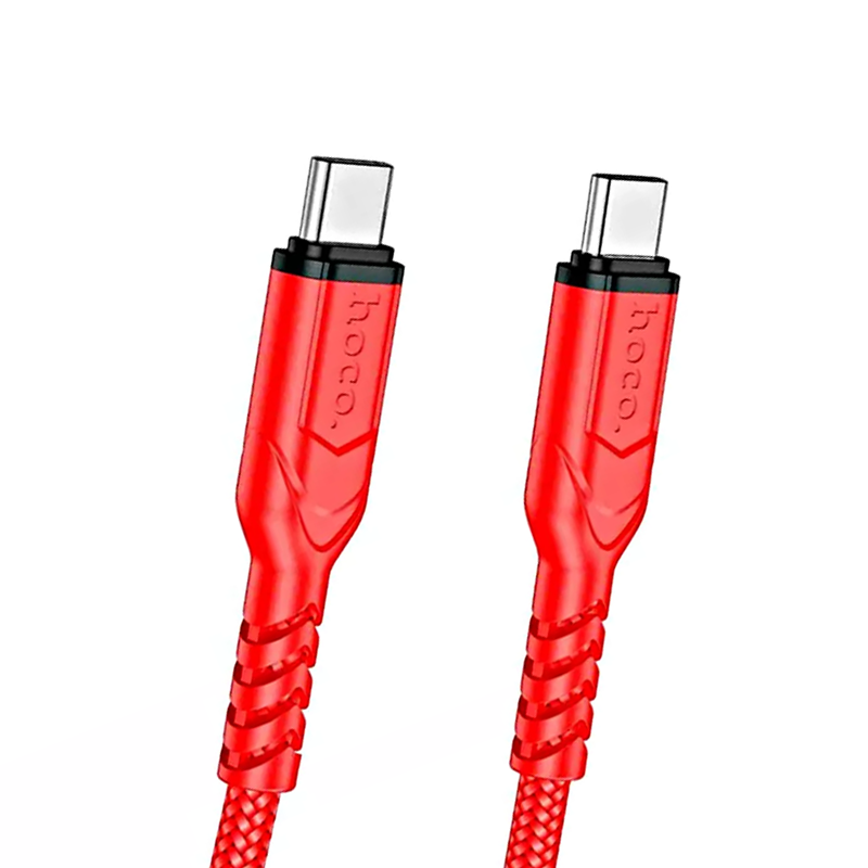 Кабель Type-C/Type-C Hoco X59 60W, 1м красный
