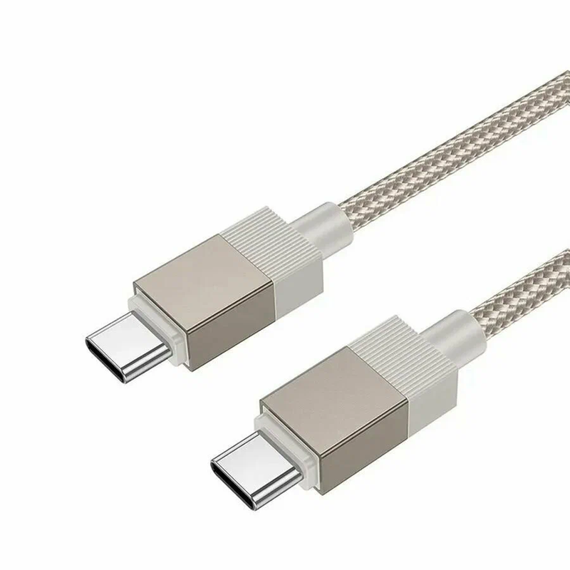 Кабель Type-CType-C Hoco X110 60W, нейлон 1м зололтой Кабель Type-C/Type-C Hoco X110 60W, нейлон 1м зололтой