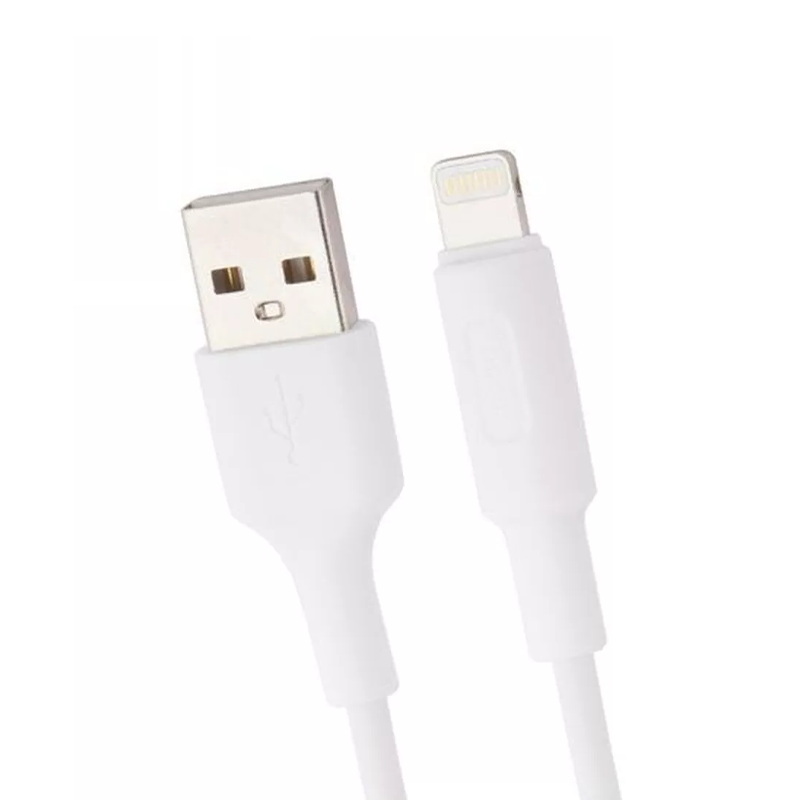 Кабель USB/Lightning Hoco X25 (1м), черный/белый