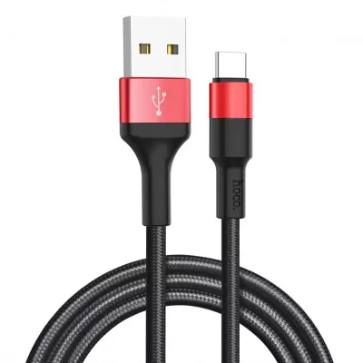 Кабель USB/Type-C Hoco X26 (1м), черный/красный