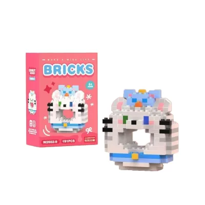 Конструктор "Briks Пончик" Котик №2602-09 (191 деталь)