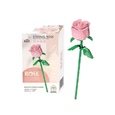 Конструктор "Eternal rose" розовый №260-7 (240 деталей)