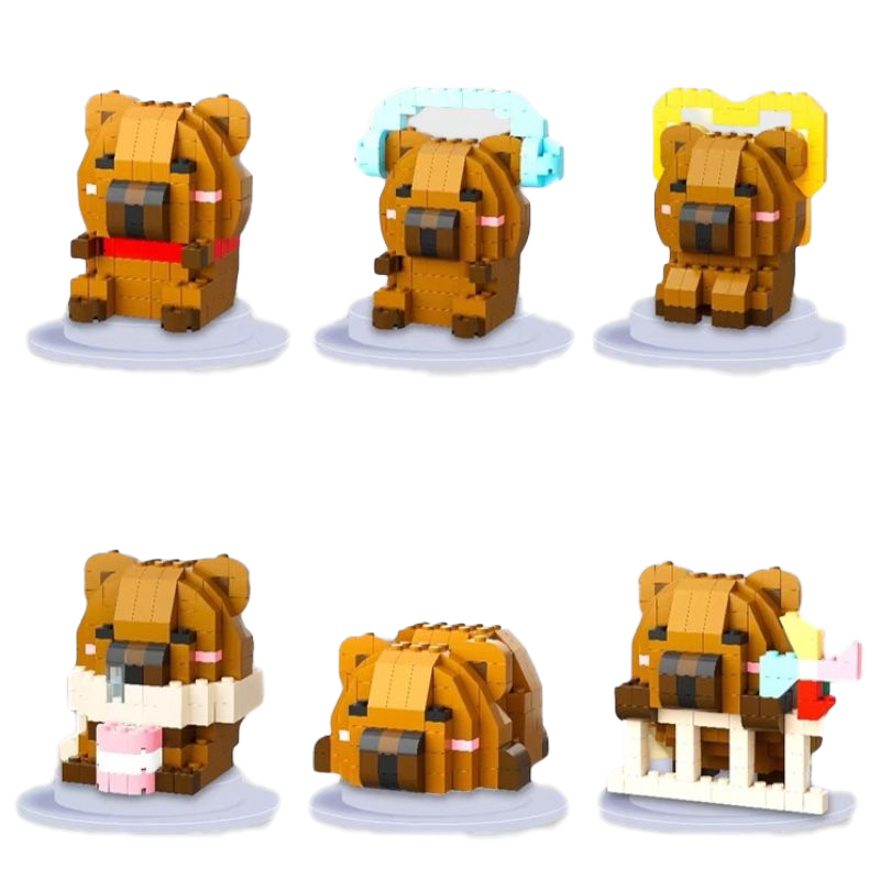 Набор конструкторов "Capy Bara" 12шт (396-529 деталей)