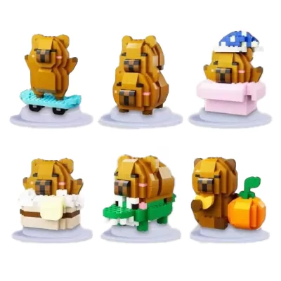 Набор конструкторов "Capy Bara" funny 12шт (731-837 деталей)