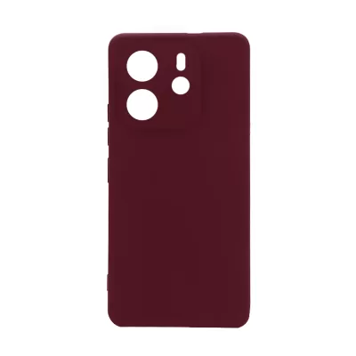 Чехол Redmi Note 14 4G Silicone Case Logo (Винный(23))