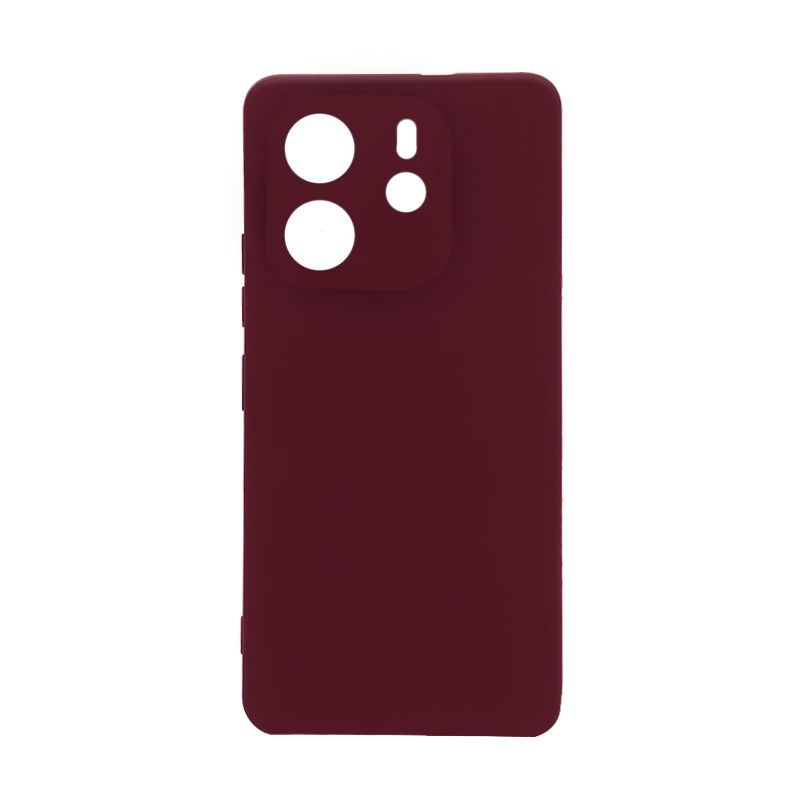 Чехол Redmi Note 14 4G Silicone Case Logo (Винный(23))