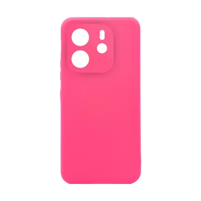 Чехол Redmi Note 14 5G Silicone Case Logo (Ярко-розовый(21))