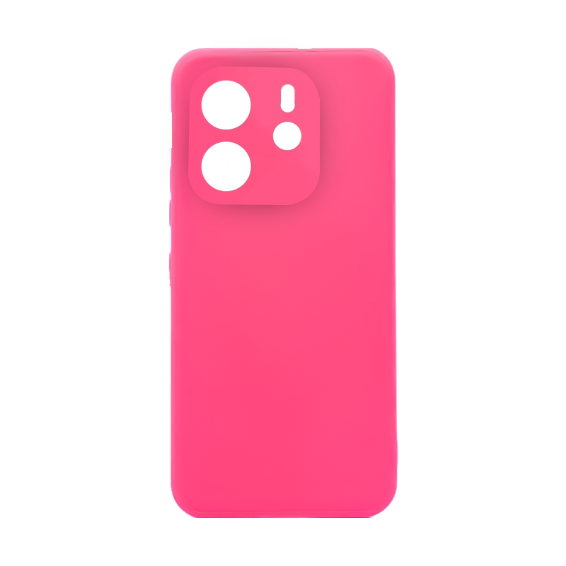 Чехол Redmi Note 14 5G Silicone Case Logo (Ярко-розовый(21))