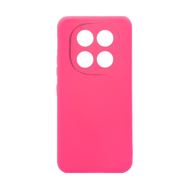Чехол Redmi Note 14 Pro 5G Silicone Case Logo (Ярко-розовый(21))