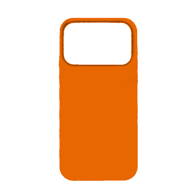 Чехол iP 17 Pro Max App Silicone (with logo 360) (Оранжевый(2))