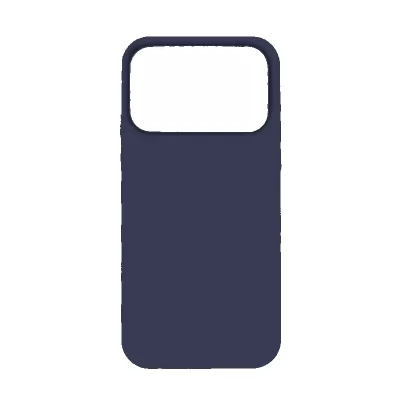 Чехол iP 17 Pro App Silicone (with logo 360) (Темно-синий(8))