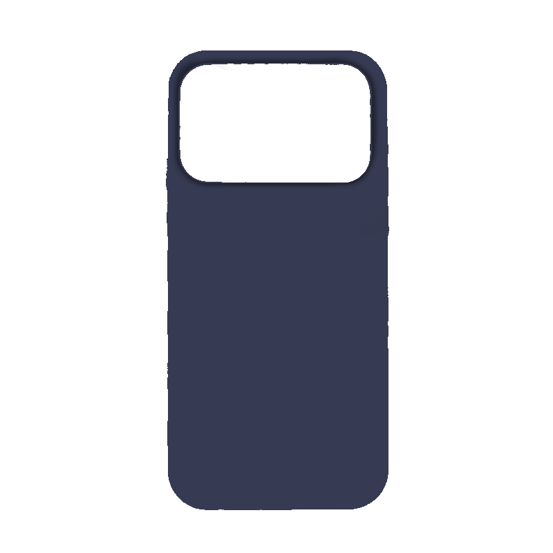 Чехол iP 17 Pro App Silicone (with logo 360) (Темно-синий(8))