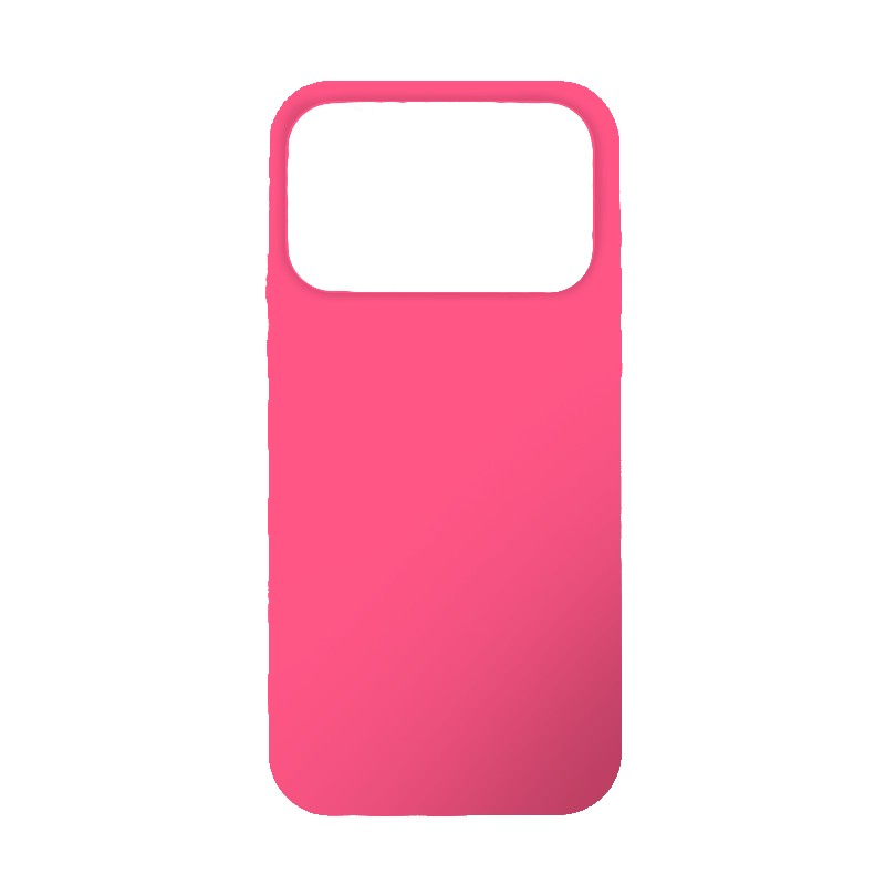 Чехол iP 17 Pro Max App Silicone (with logo 360) (Ярко-розовый(47))