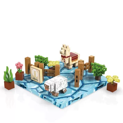 Магнитный конструктор Minecraft Альпака Парк Майнкрафт, 69 деталей