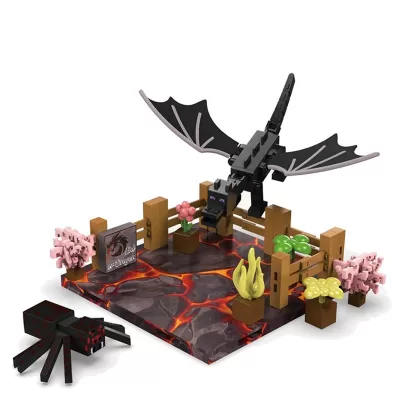 Магнитный конструктор Minecraft База Драконов Майнкрафт, 74 детали