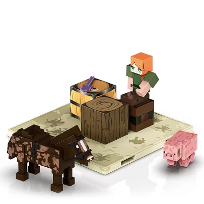 Магнитный конструктор Minecraft Майнкрафт Путешествие, 26 деталей