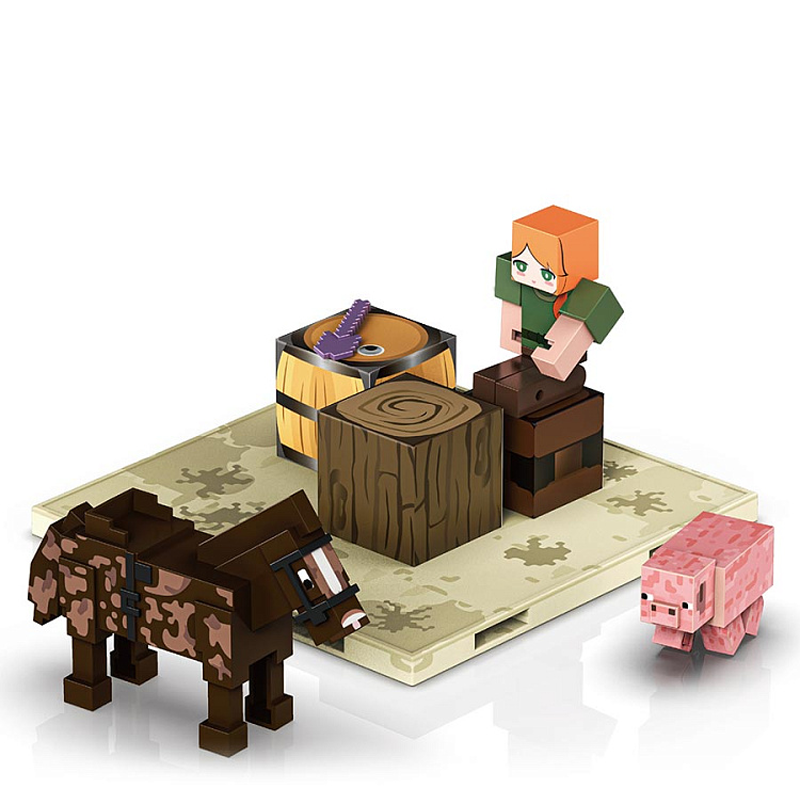 Магнитный конструктор Minecraft Майнкрафт Путешествие, 26 деталей Магнитный конструктор Minecraft Майнкрафт Путешествие, 26 деталей