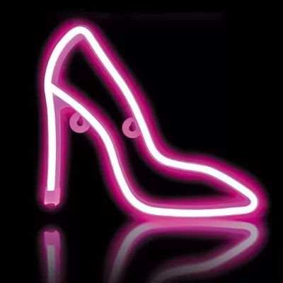 Неоновый подвесной ночник «Under the heel», USB, розовое свечение (22*25 см)
