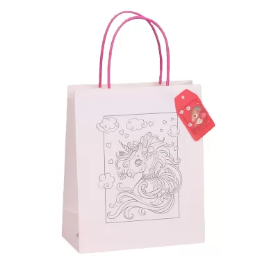 Пакет подарочный крафтовый «Coloring book», love (26*32*12)