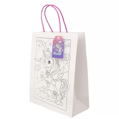 Пакет подарочный крафтовый «Coloring book», moon (26*32*12)