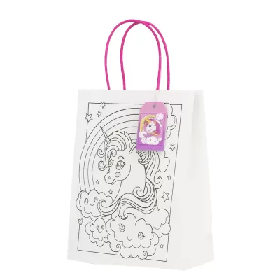 Пакет подарочный крафтовый «Coloring book», smile cloud (26*32*12)