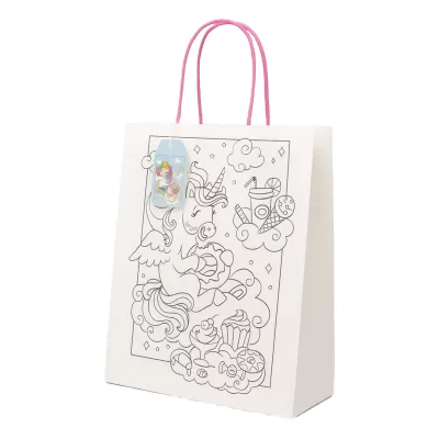 Пакет подарочный крафтовый «Coloring book», yummy (26*32*12)