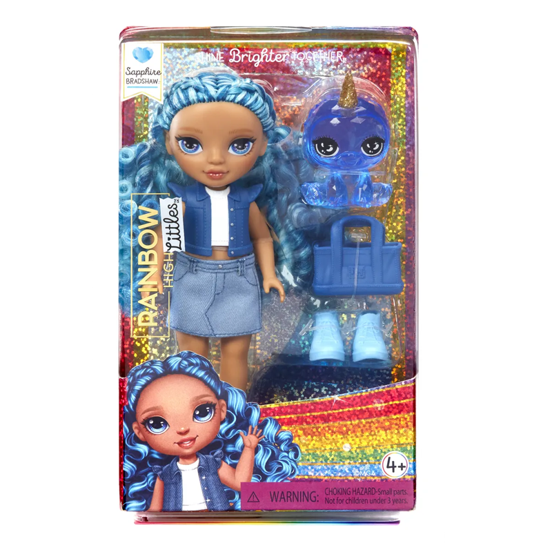 Рейнбоу Хай Кукла Littles Сапфир 15 см голубая с аксессуарами RAINBOW HIGH