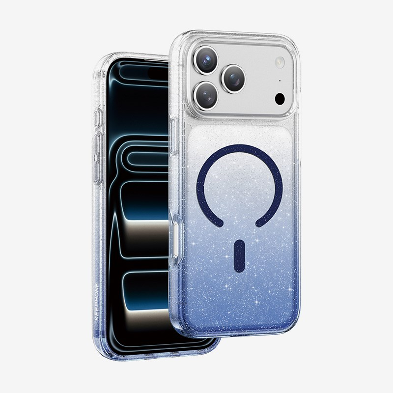 Чехол для iPhone 17 Pro KEEPHONE Lillian MagSafe Case (Deep Blue)