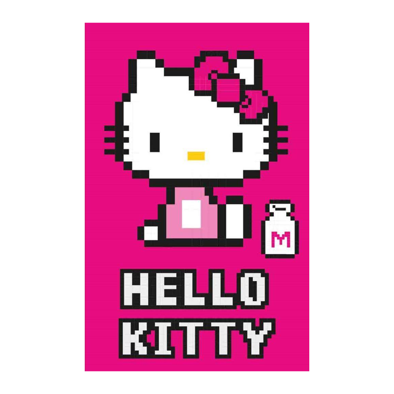 Блокнот А7 "Hello Kitty-4", 65*98мм, клетка, 40л, 200 гр/м2