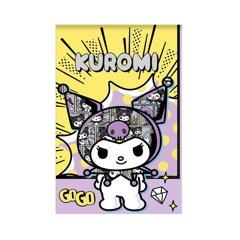 Блокнот А7 "Куроми-5", 65*98 мм, клетка, 40 л на скрепке, обложка 200 гр/м2