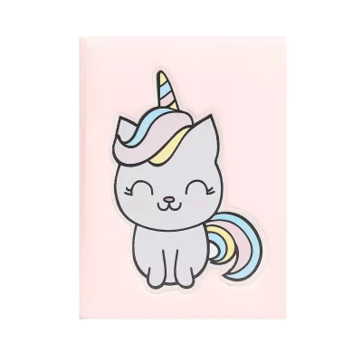 Блокнот плюшевый «Cat dress», rainbow-gray, 21,5х15 см, плотность 70 гр.