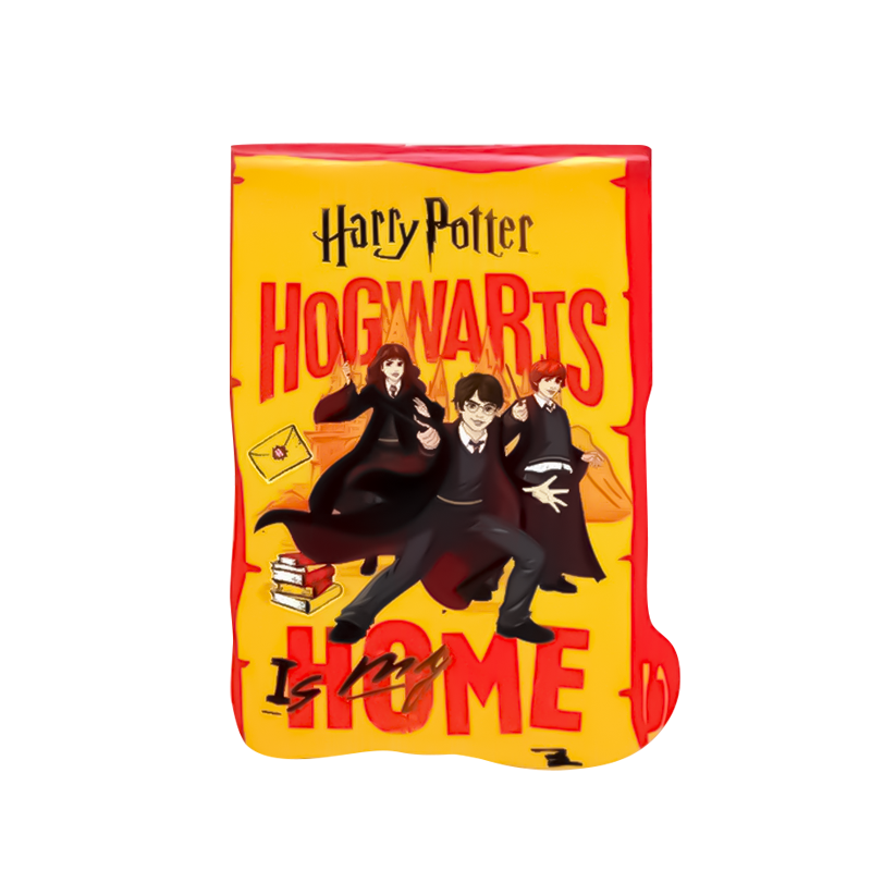 Блокнот фигурный А7 "Гарри Поттер-5", 40л, на скрепке, тиснение золотой фольгой