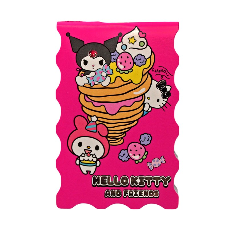 Блокнот фигурный А7 "Куроми-1", 40л, на скрепке, тиснение серебряной фольгой