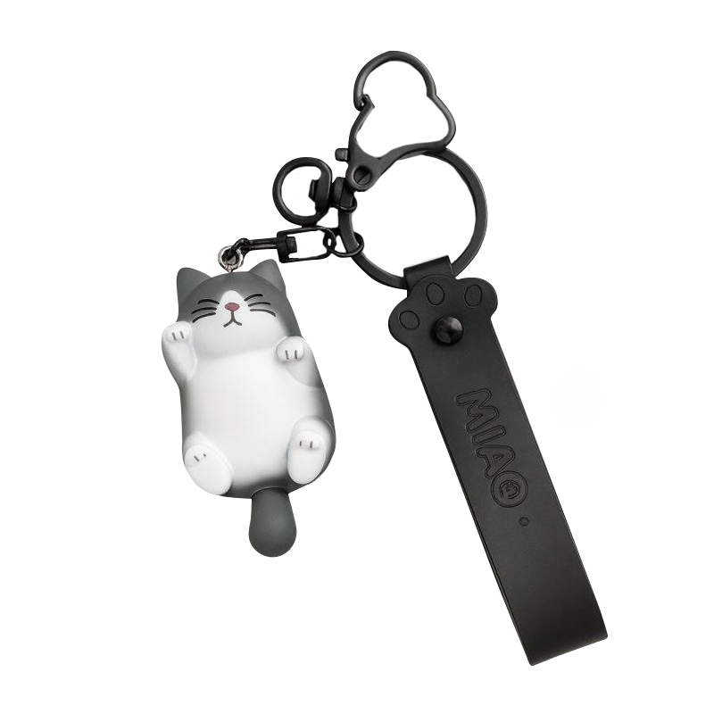 Брелок «The lazy cat», black